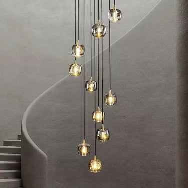 Latest Modern Brass Staircase Crystal Chandelier